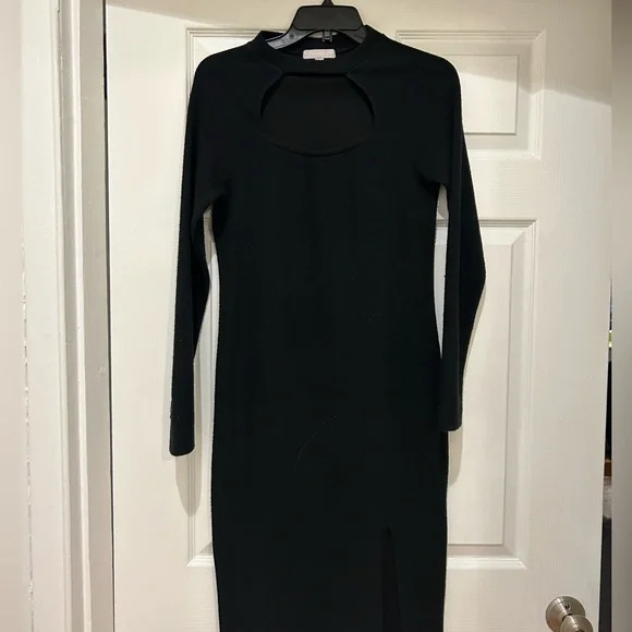chinese dress ladies Pre-Loved Nordstrom Charles Henry, Women's Tiered Midi Dress, Black, Size M  – Elle & Beck